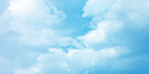 Blue sky, sun, clouds. A peaceful moment with underlying complexity. A reflection of the sky on thin clouds. Hidden emotions beneath a bright exterior like feeling melancholic on a good day background