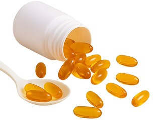 medicine bottle and vitamin