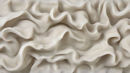 Obraz premium Soft Beige Fabric Texture with Elegant Wavy Creases and Drapes