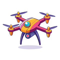 drone--shiny-toon-style-with-white-background 