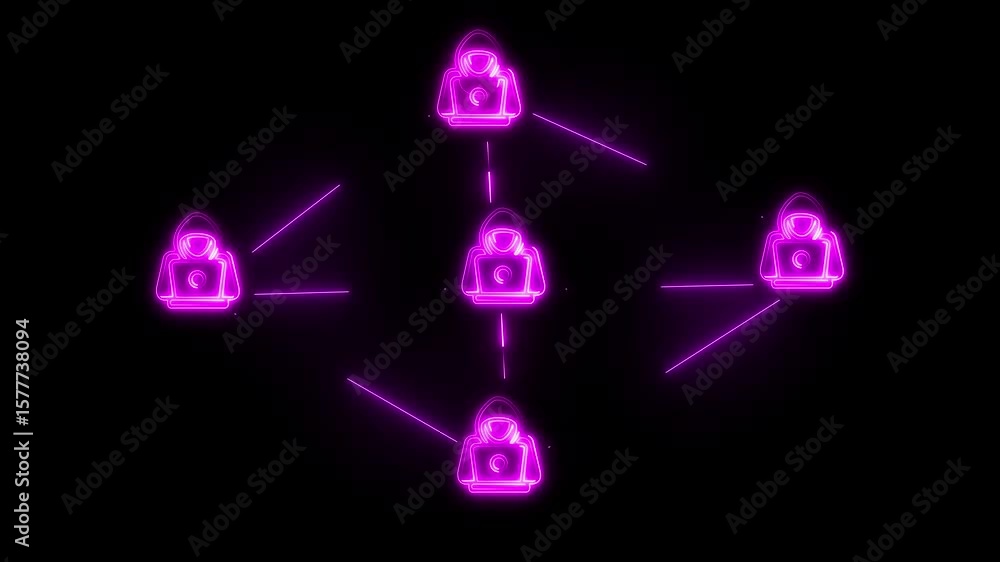 Aufkleber hacker icon vector for cybersecurity, digital threat .cyber security data protection business techno