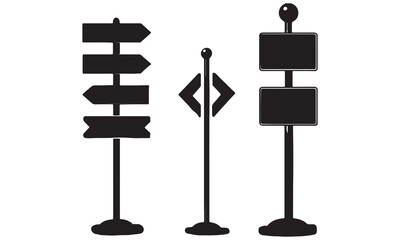 Set of Road Signs