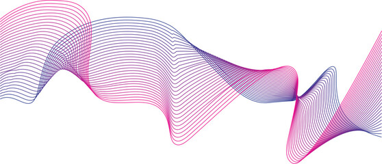Graceful Abstract Vector Wave – Light Blue and Pink Flowing Lines for Tech, Wellness, and Modern Backgrounds