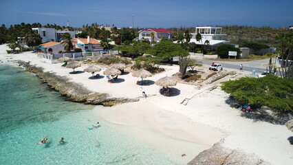 Beautiful small beach in the caribbean