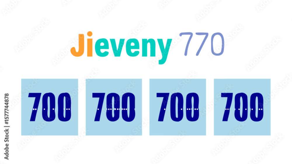 Poster jieveny numbers pattern design vector graphic template for creative projects and presentations use c