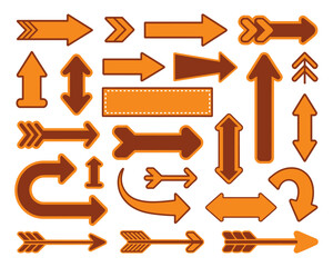 Retro Arrow Set – Vintage-Inspired Arrow Icons and Illustrations for Graphic Design, Digital Projects, Web Design, and Creative Applications

