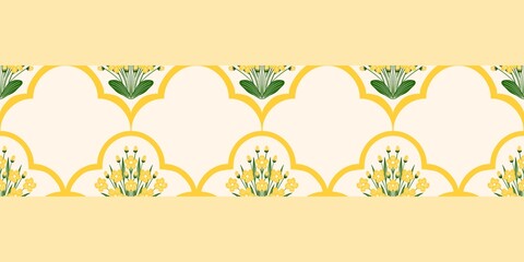 Seamless watercolour and unique floral pattern background for covers, notes, banner. Soft backgrounds colour. Watercolour art work. Flower stalk. Colourful flower.