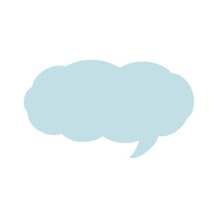 speech bubble with cloud
