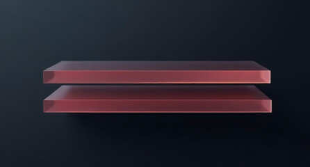 abstract red lines on black background