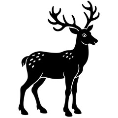 Obraz premium deer vector illustration