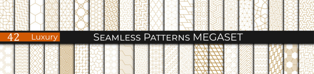 golden geometric pattern luxury set