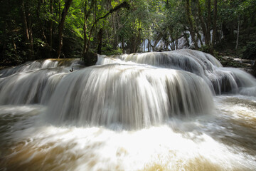 waterfall in the forest at nation park