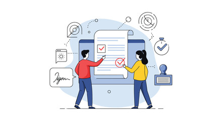 Online Document Verification and Approval Process for Business Efficiency