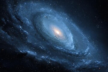 Spiral Galaxy in Deep Space.