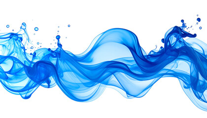 Obraz premium Fluid Dynamics: Capturing the elegance and movement of flowing water, the artwork embodies the essence of dynamic motion, a symbol of energy and purity.