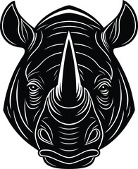 rhinoceros head silhouette