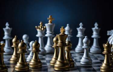 chess pieces on a chessboard