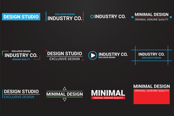 Studio Logos bundle, vector Logo, Filming Logos bundle, Photo studio Logos