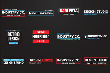 Studio Logos bundle, vector Logo, Filming Logos bundle, Photo studio Logos