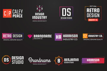 Studio Logos bundle, vector Logo, Filming Logos bundle, Photo studio Logos