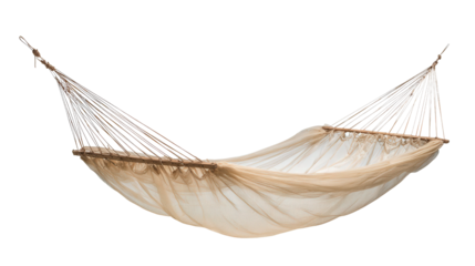 Mosquito net hammock background isolated on a Transparent background, PNG file.
