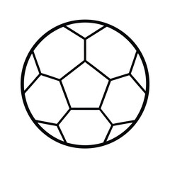 Fototapeta premium minimal-soccer-ball-icon-design-include-after-on-w.eps