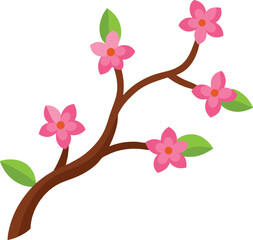 blossoming cherry tree branch