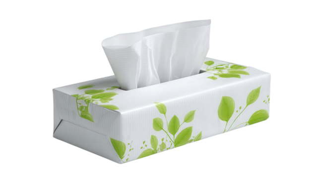 Pocket tissue pack background isolated on a Transparent background, PNG file.