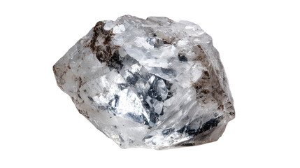 Pollucite cesium ore lump background isolated on a Transparent background, PNG file.