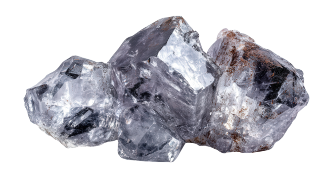 Pollucite cesium ore lump background isolated on a Transparent background, PNG file.