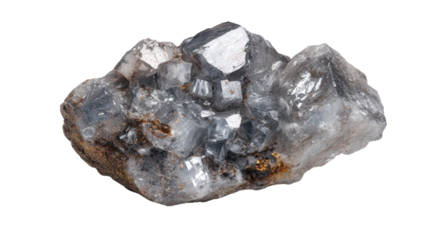 Pollucite cesium ore lump background isolated on a Transparent background, PNG file.
