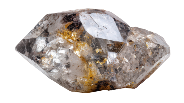 Pollucite cesium ore lump background isolated on a Transparent background, PNG file.