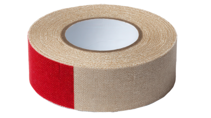 Repair tape for gear patches background isolated on a Transparent background, PNG file.