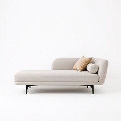 Fototapeta premium Elegant chaise lounge therapy couch with pillows коллекционирование