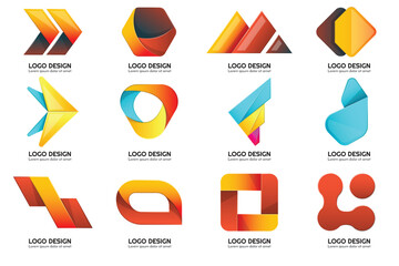 Modern Shapes Logo's , Tech Logo's , Unique Logo's.