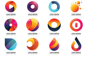 Modern Shapes Logo's , Tech Logo's , Unique Logo's.