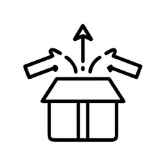 Black vector house and construction tools icon set with shadow, ideal for home repair and building business concepts