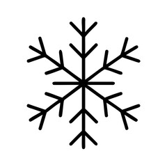 Beautiful 3D snowflake design on a white background for Christmas and winter holiday decorations