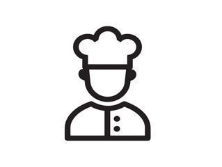 Minimalist Chef Hat Icon for Culinary Design