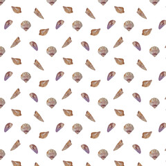 Seamless pattern about the wonderful sea