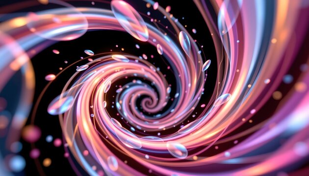 an intriguing abstract design featuring a swirl of vibrant colors and patterns that seem to dance in a hypnotic manner.