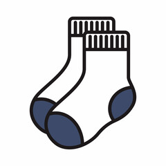 illustration of a pair of socks as part of back to school preparations