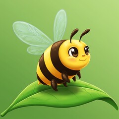 蜜蜂の微笑み：デジタルペイント