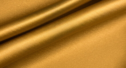 Close-up view of golden fabric texture.