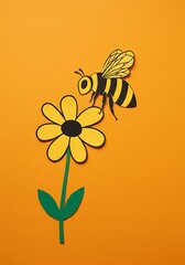 紙と蜜蜂のダンス