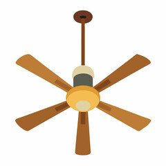 new style colorful electric celling fan, hanging fan, table fan, rechargeable fan vector icon on white background 