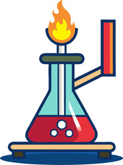 Bunsen burner icon
