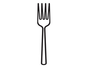 Elegant Fork Icon Illustration in Modern Design