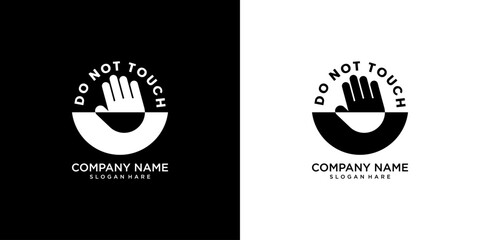 Do not touch sign template