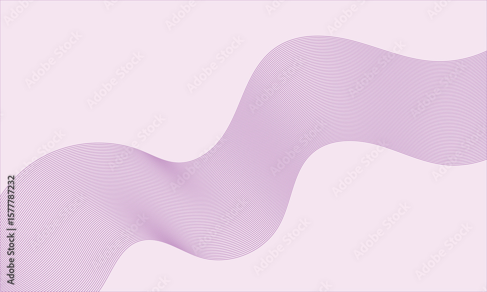 Poster abstract rippling waveforms of orange dots on a creamy background
